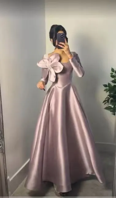 Custom fast fashion womenswear sample Blush Rose Satin Ball Gown for wholesale clothing production