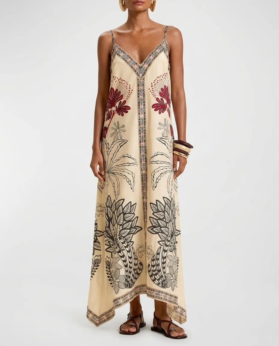 Custom women's long dress manufacturing for fast fashion apparel brands